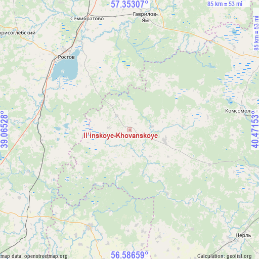 Il’inskoye-Khovanskoye on map