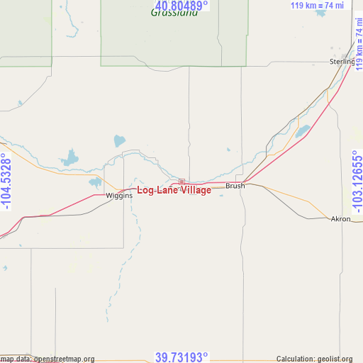 Log Lane Village on map