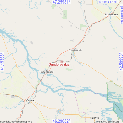 Gundorovskiy on map