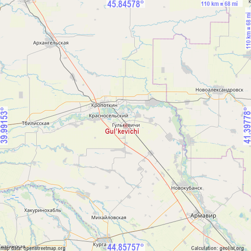 Gul’kevichi on map