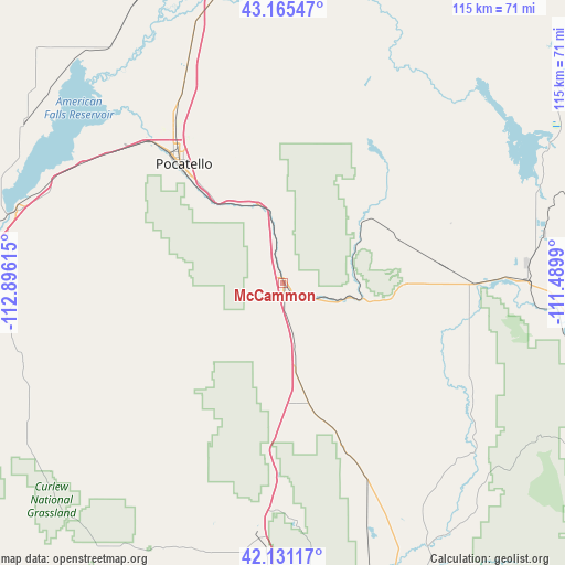 McCammon on map