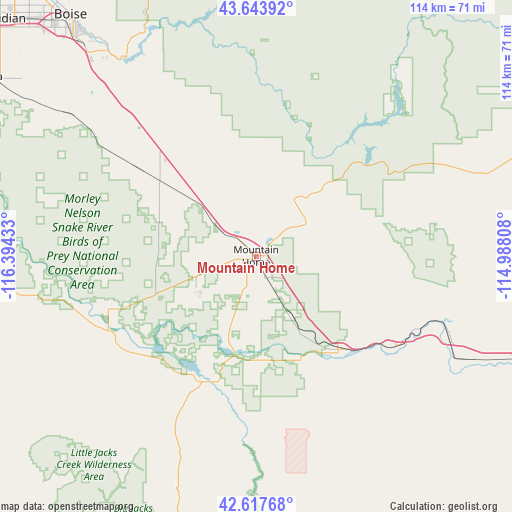 Mountain Home on map