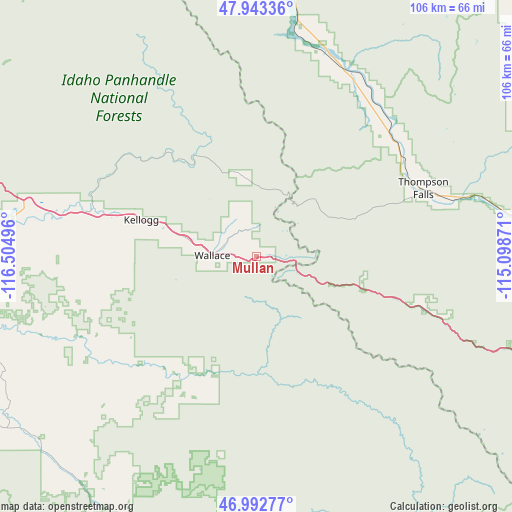 Mullan on map