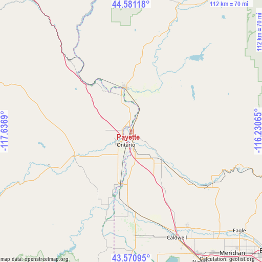 Payette on map