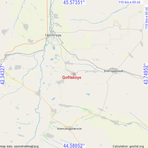 Gofitskoye on map