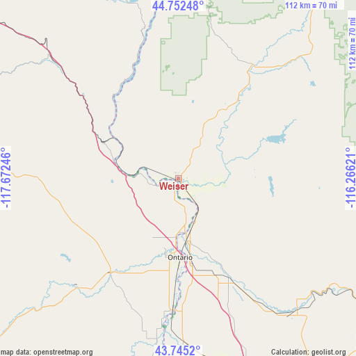 Weiser on map