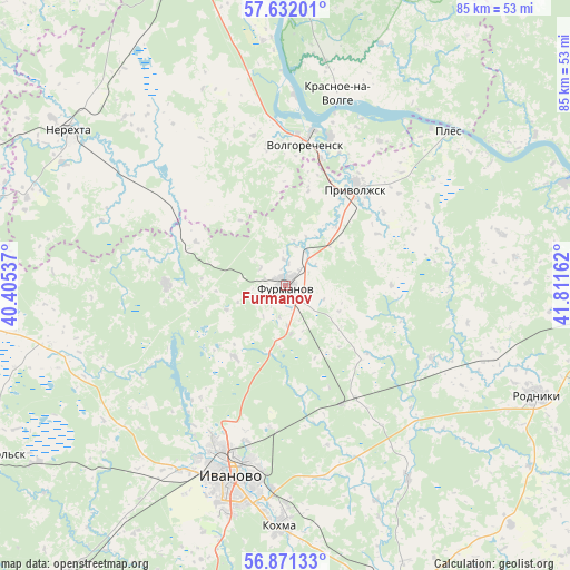 Furmanov on map