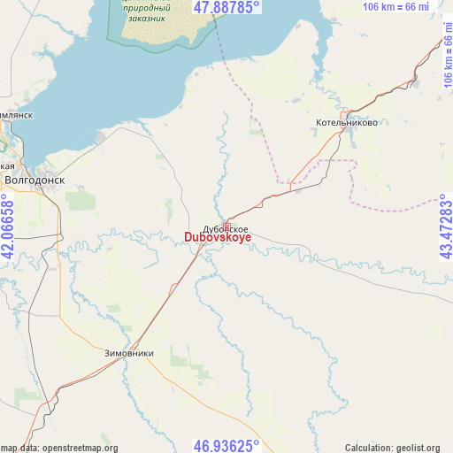 Dubovskoye on map