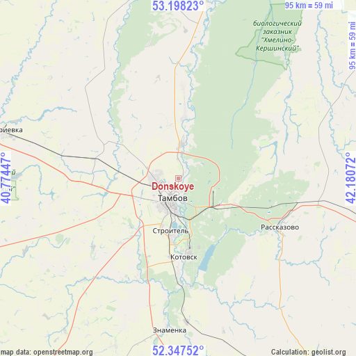 Donskoye on map