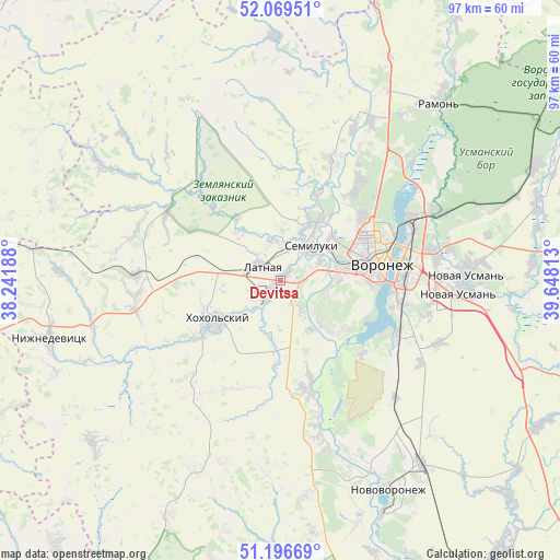 Devitsa on map