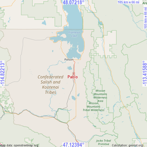 Pablo on map