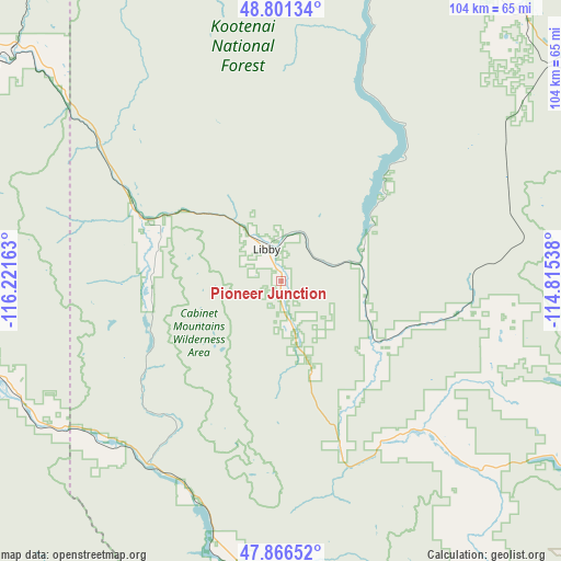 Pioneer Junction on map