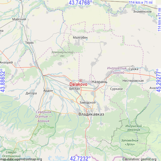 Dalakovo on map