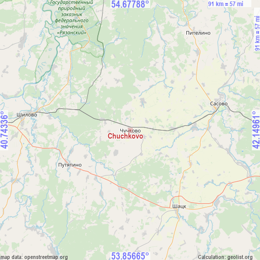 Chuchkovo on map