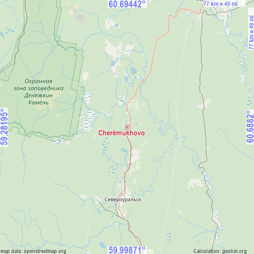 Cherëmukhovo on map