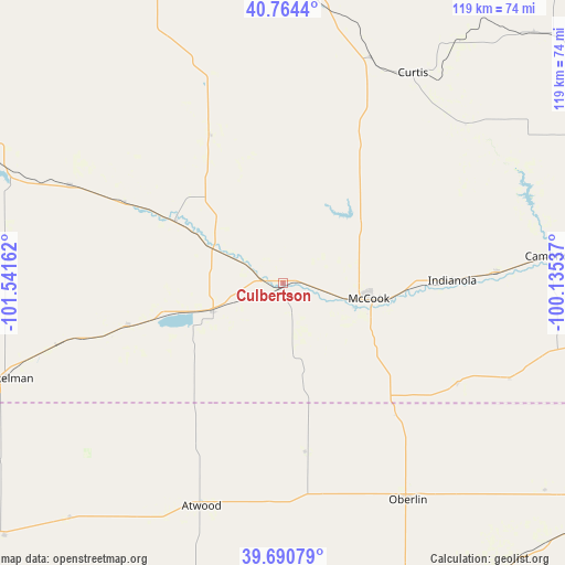 Culbertson on map