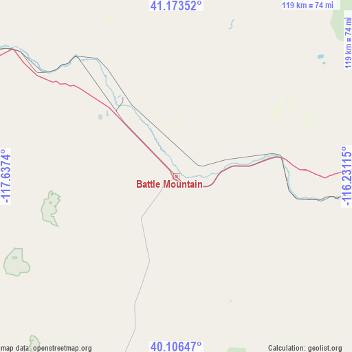 Battle Mountain on map