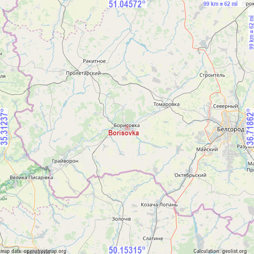 Borisovka on map