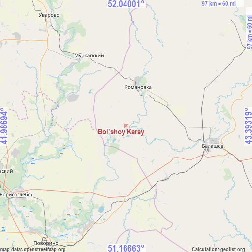 Bol’shoy Karay on map