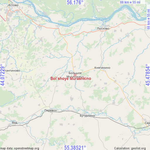 Bol’shoye Murashkino on map