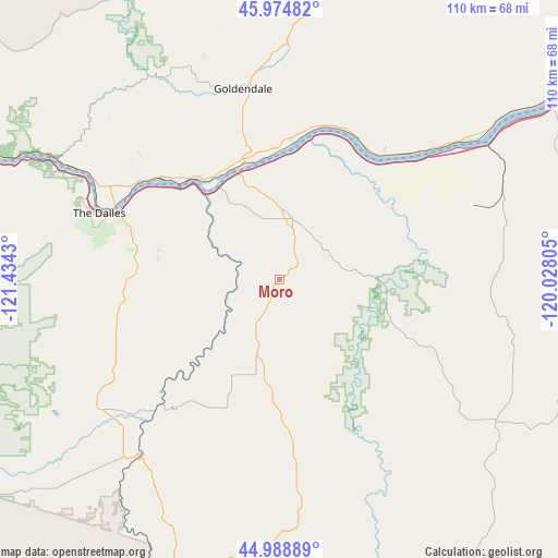 Moro on map