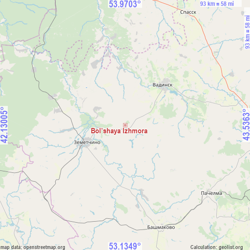 Bol’shaya Izhmora on map