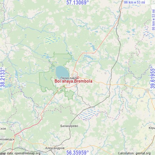Bol’shaya Brembola on map