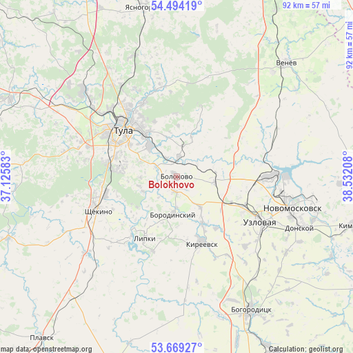Bolokhovo on map