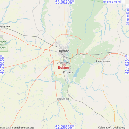 Bokino on map
