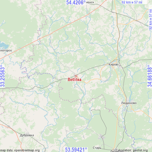 Betlitsa on map