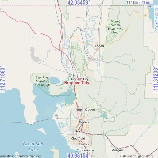 Brigham City on map
