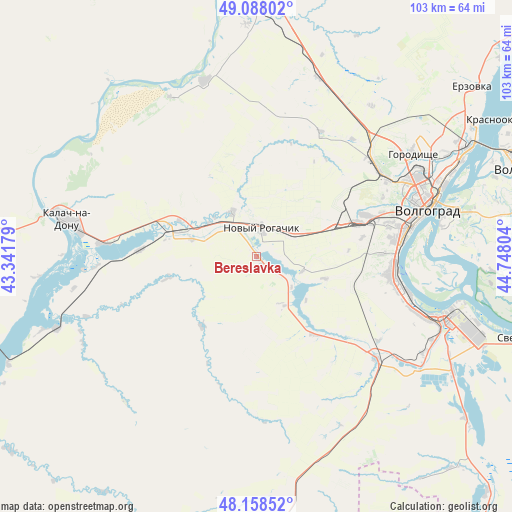 Bereslavka on map