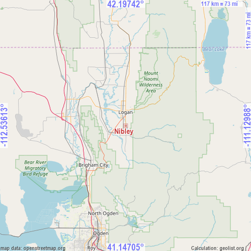 Nibley on map