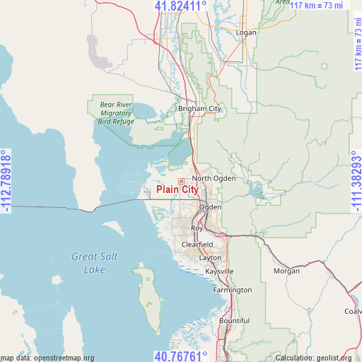 Plain City on map