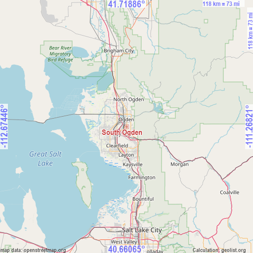 South Ogden on map