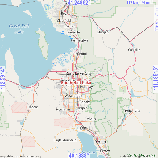 South Salt Lake on map