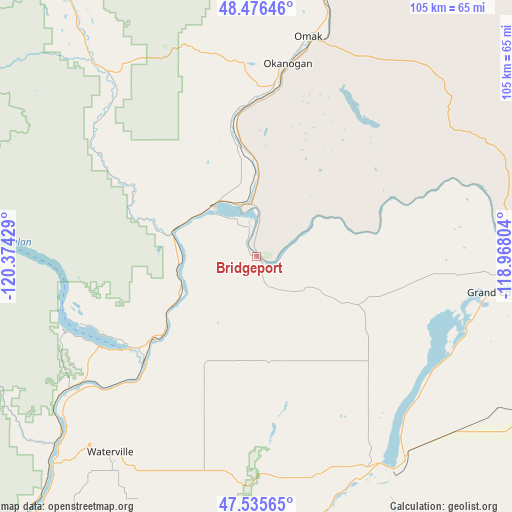 Bridgeport on map