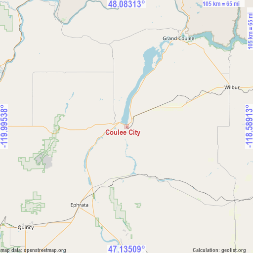 Coulee City on map