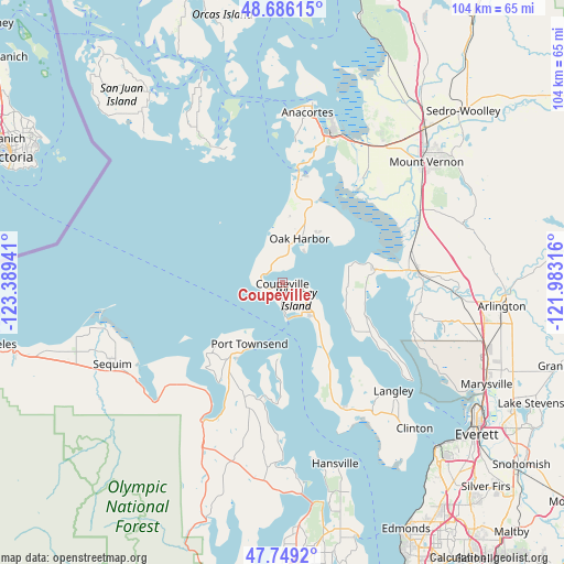 Coupeville on map