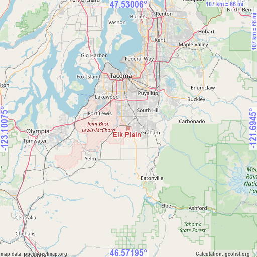 Elk Plain on map