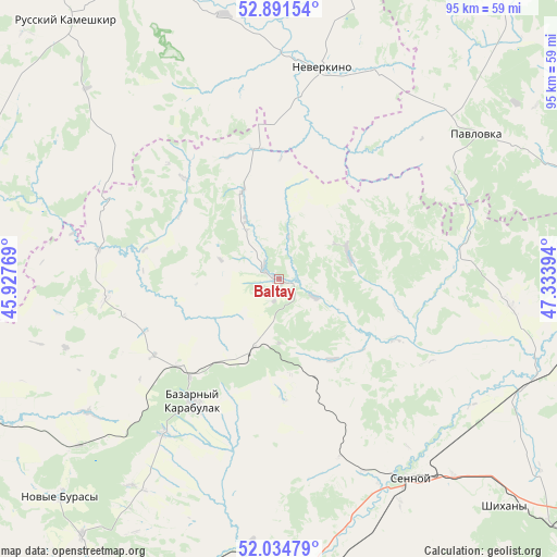 Baltay on map