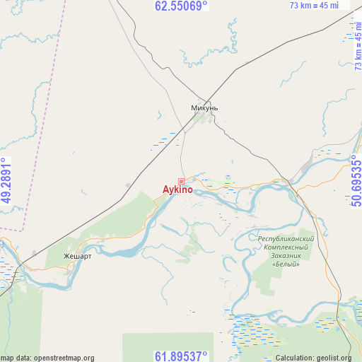 Aykino on map