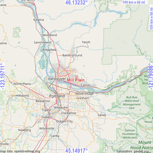 Mill Plain on map