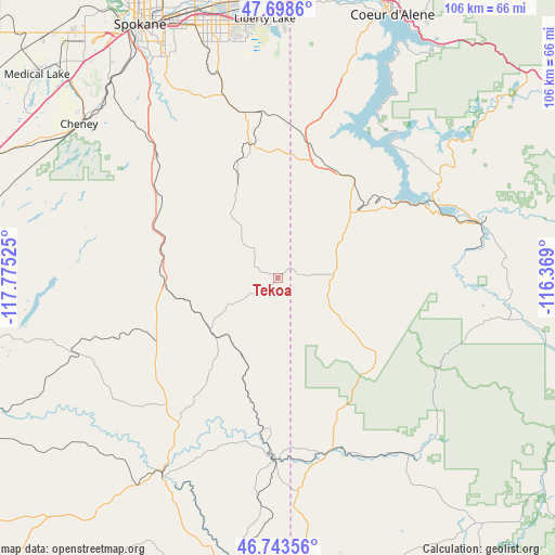 Tekoa on map