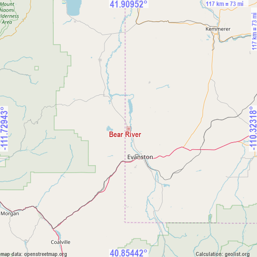 Bear River on map