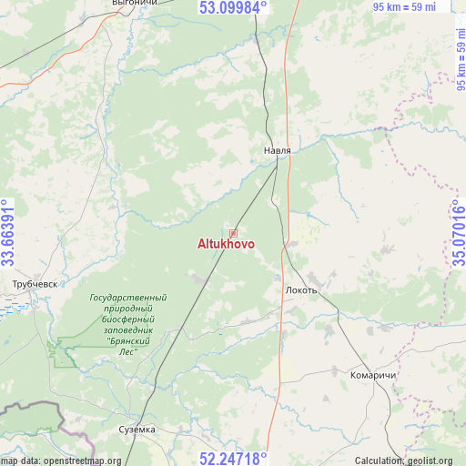 Altukhovo on map