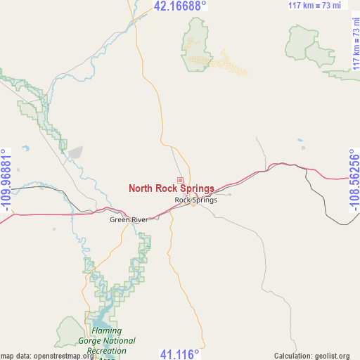 North Rock Springs on map