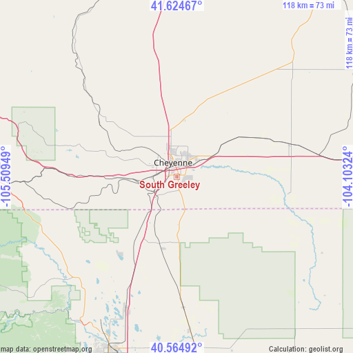 South Greeley on map