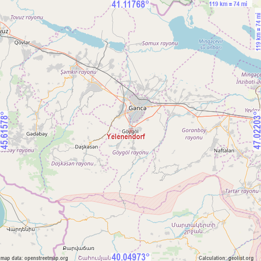 Yelenendorf on map