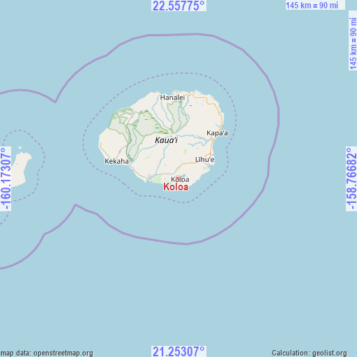 Koloa on map